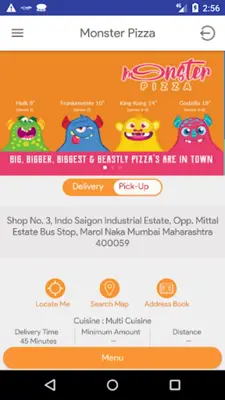 Monster Pizza android App screenshot 6